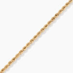 Bracelet Jerry Or Jaune Maille Corde - Bracelets cha&icirc;ne Femme | Histoire d&rsquo;Or