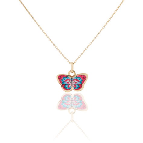 Collier Sulivia Papillon Or Jaune - Colliers Enfant | Histoire d’Or