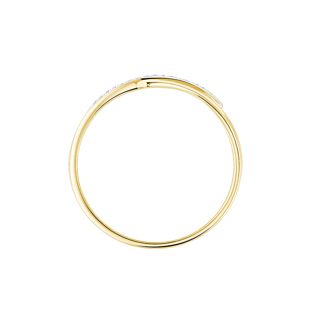 Bague Melia Or Jaune Diamant - Bagues avec pierre Femme | Histoire d’Or