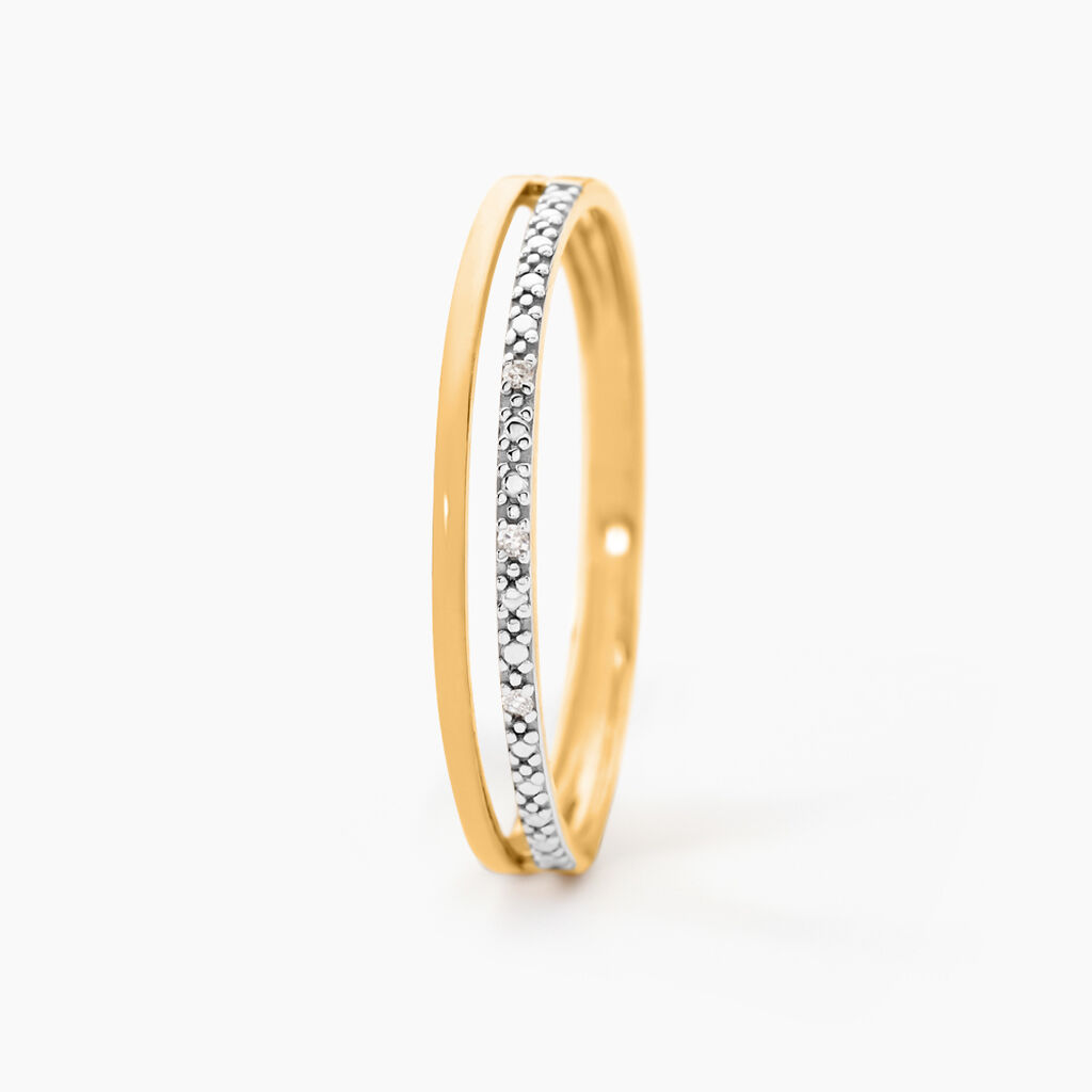 Bague Olena Or Jaune Diamant - Bagues avec pierre Femme | Histoire d&rsquo;Or