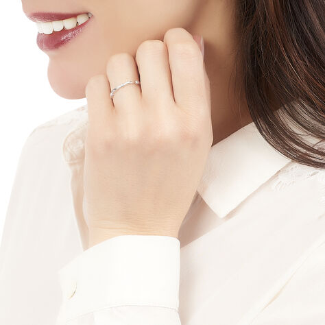 Bague Lisa Or Blanc Diamant - Bagues avec pierre Femme | Histoire d’Or