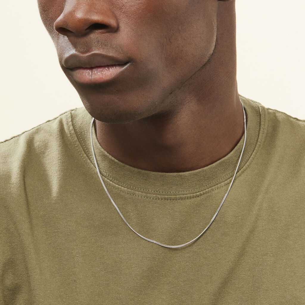 Chaîne Clementine Argent Blanc - Chaines Unisex | Histoire d’Or