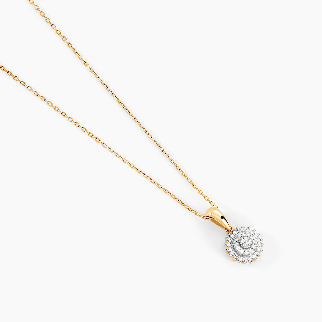 Collier Véronick Or Jaune Diamant - Colliers Femme | Histoire d’Or