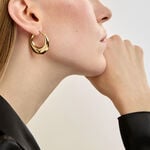 Cr&eacute;oles Creolia Acier Jaune - Cr&eacute;oles fantaisie Femme | Histoire d&rsquo;Or