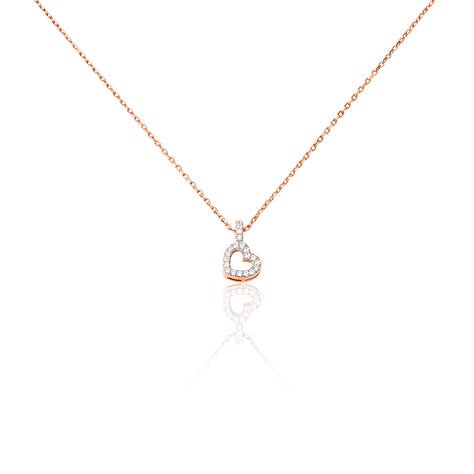 Collier Phanie Argent Rose Oxyde De Zirconium - Colliers fantaisie Femme | Histoire d’Or
