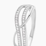 Bague Nauri Argent Blanc Oxyde De Zirconium - Bagues avec pierre Femme | Histoire d&rsquo;Or