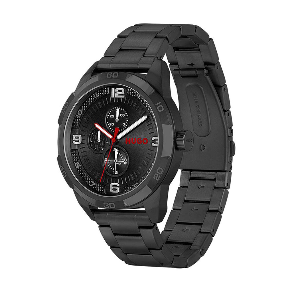 Montre Hugo Grip Noir - Montres Homme | Histoire d’Or