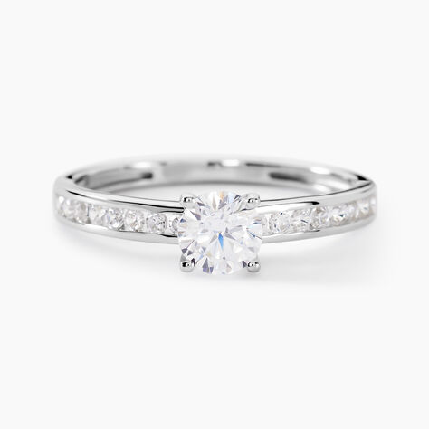 Bague Harem Or Blanc Oxyde - Bagues avec pierre Femme | Histoire d’Or