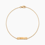 Bracelet Identit&eacute; Tristand Plaqu&eacute; Or Jaune - F&ecirc;te des p&egrave;res Homme | Histoire d&rsquo;Or