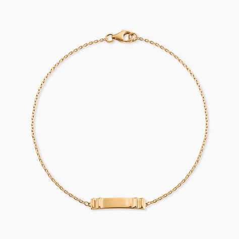 Bracelet Identit&eacute; Tristand Plaqu&eacute; Or Jaune - F&ecirc;te des p&egrave;res Homme | Histoire d&rsquo;Or
