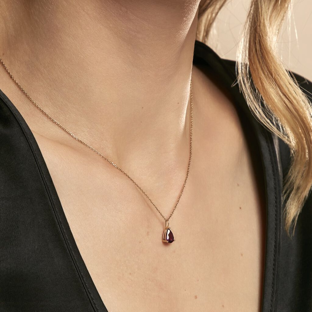 Collier Rhodolite Fever Or Jaune Rhodolite - Colliers Femme | Histoire d’Or