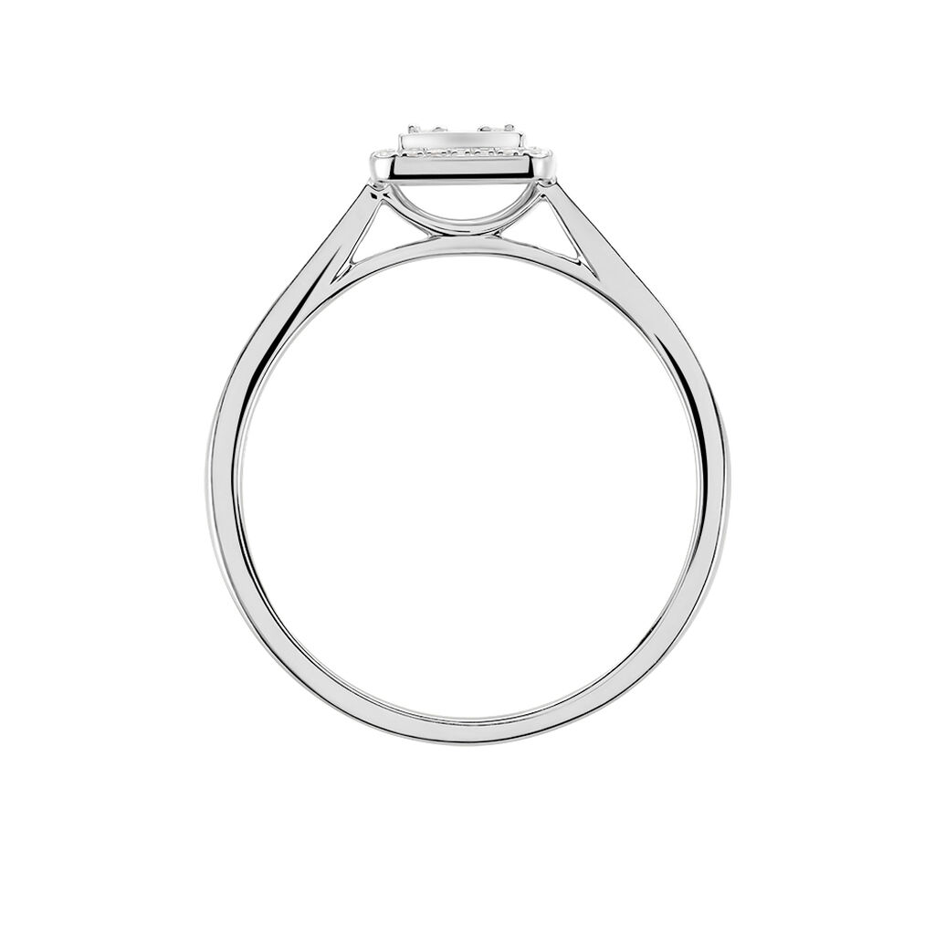 Bague Collection 1986 Or Blanc Diamant - Bagues solitaires Femme | Histoire d’Or