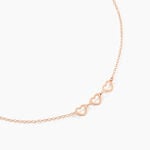 Collier Trinity Argent Rose - Ras de cou Femme | Histoire d&rsquo;Or