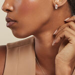 Boucles D'oreilles Puces Deonne Or Jaune Am&eacute;thyste Oxyde De Zirconium - Clous d'oreilles Femme | Histoire d&rsquo;Or