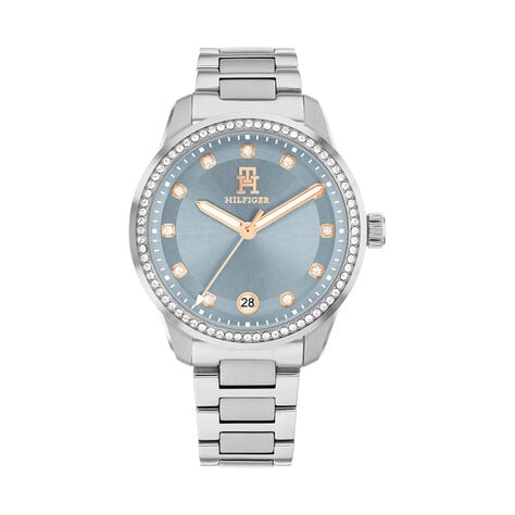 Montre Tommy Hilfiger Th85 Crystals Bleu Sky - Montres Femme | Histoire d&rsquo;Or