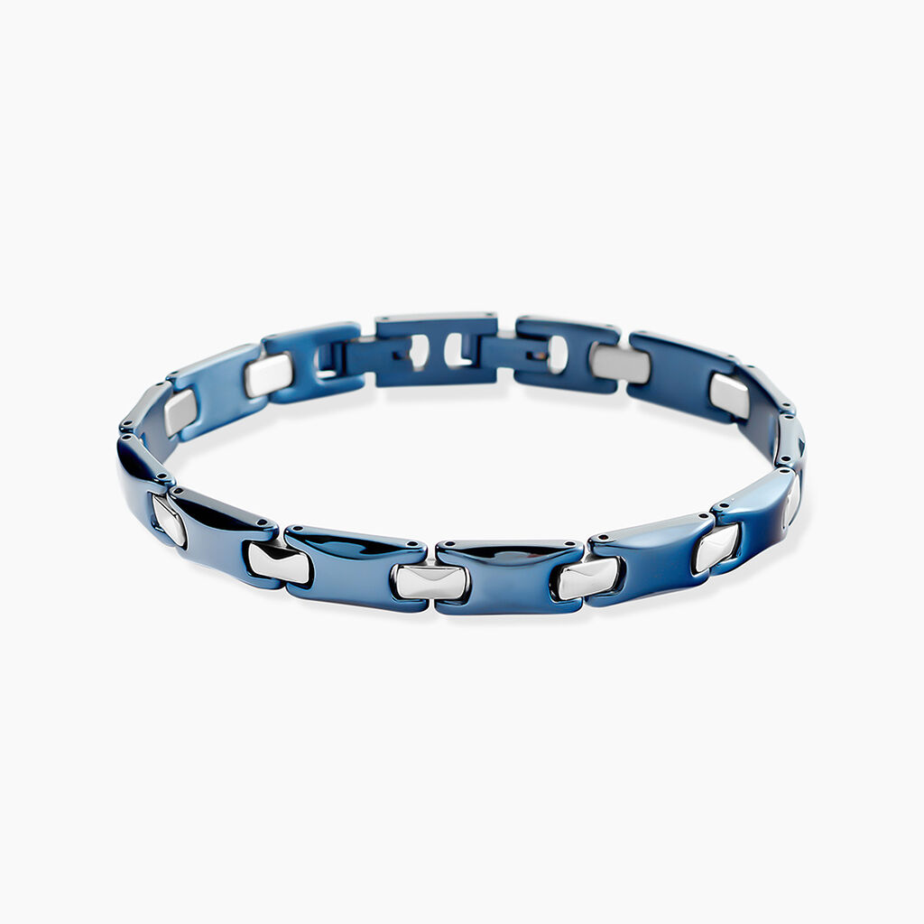 Bracelet Jourdan Halldor Acier Argent&eacute; - Bracelets Homme | Histoire d&rsquo;Or