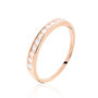 Bague Davila Or Rose Oxyde De Zirconium