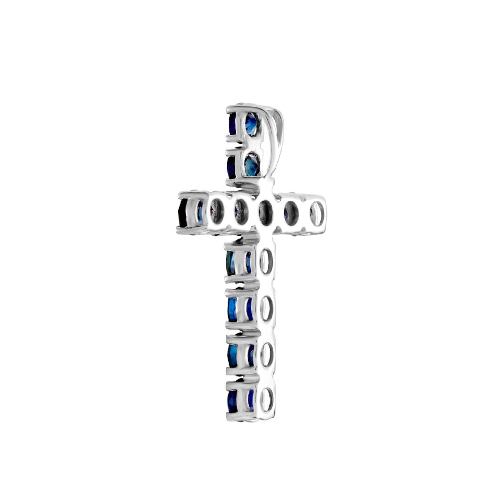 Pendentif Or Blanc Raynald Saphir - Pendentifs Femme | Histoire d’Or
