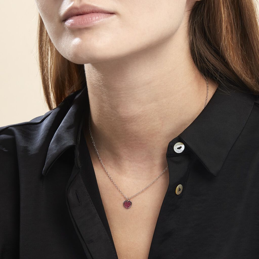 Collier Lara Argent Blanc - Colliers fantaisie Femme | Histoire d’Or