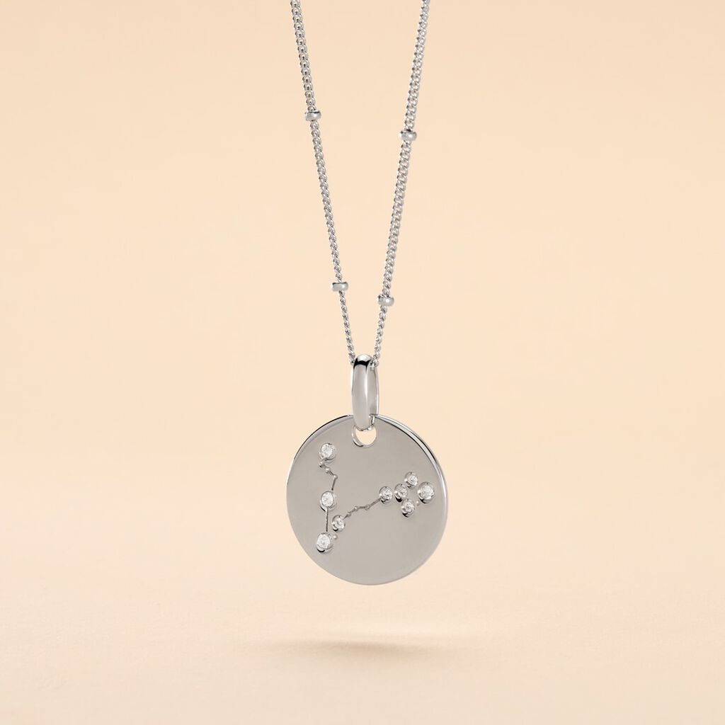 Collier Astr Argent Oxydes De Zirconium - Colliers Zodiaque Femme | Histoire d’Or