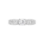 Bague Solitaire Stockholm Or Blanc Diamant - Bagues solitaires Femme | Histoire d&rsquo;Or