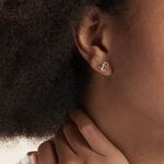 Boucles D'oreilles Puces Juliane Or Jaune Diamant - Clous d'oreilles Femme | Histoire d&rsquo;Or