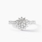 Bague Chouchana Ld Platine Blanc Diamant Synth&eacute;tique - Bagues avec pierre Femme | Histoire d&rsquo;Or