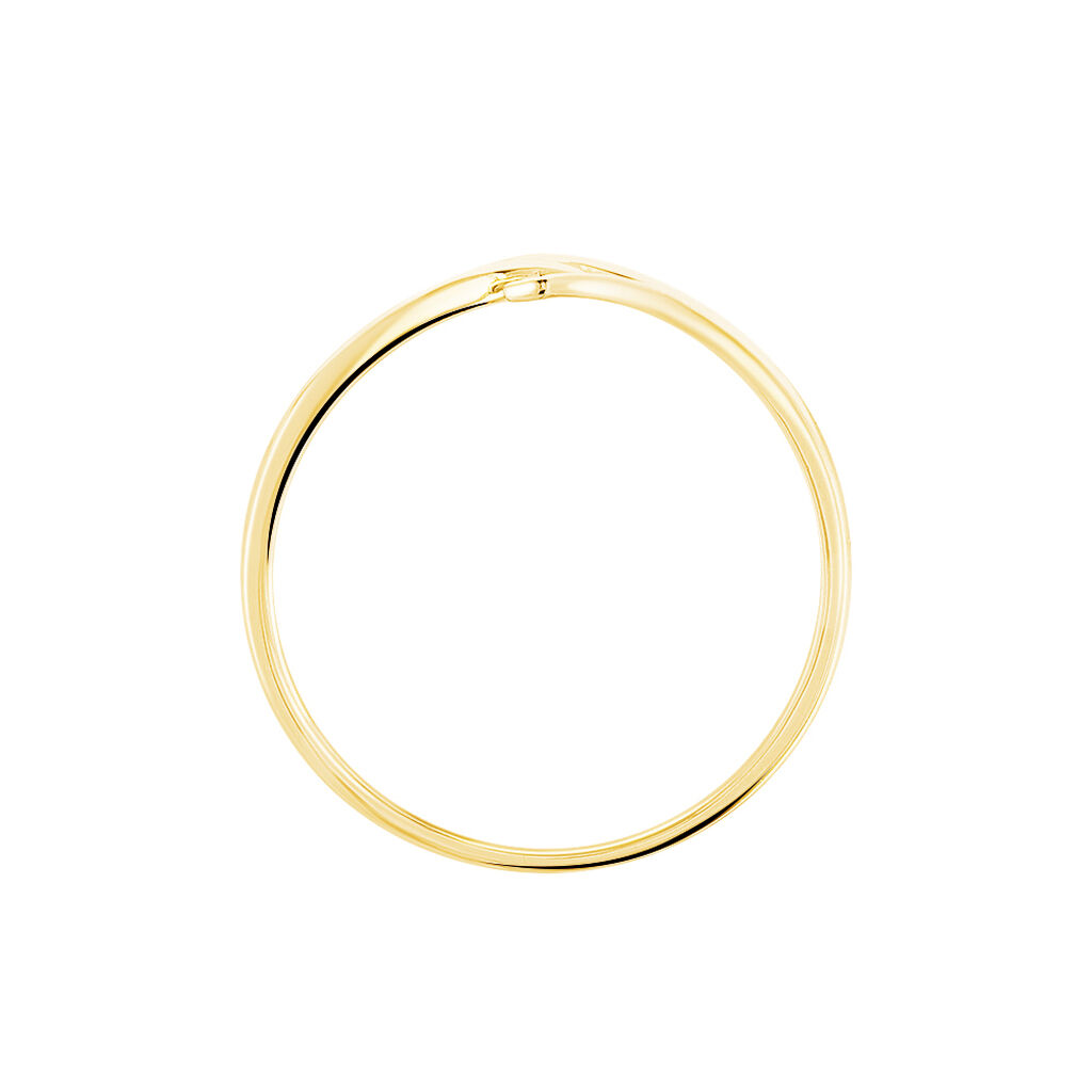 Bague Nelle Or Jaune Diamant - Bagues avec pierre Femme | Histoire d&rsquo;Or