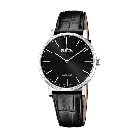 Montre Festina Swiss Made Noir - Montres suisses Homme | Histoire d’Or