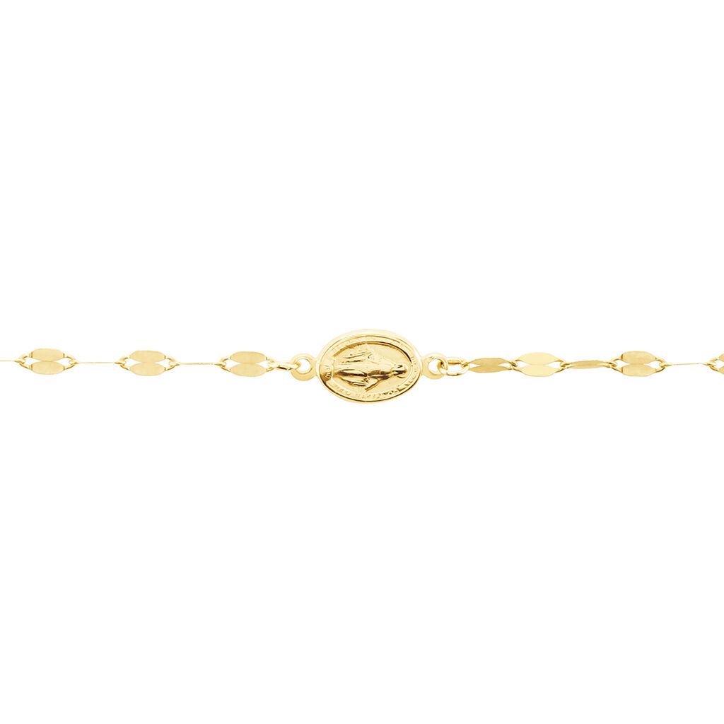 Bracelet Marianus Or Jaune - Pendentifs Baptême Famille | Histoire d’Or