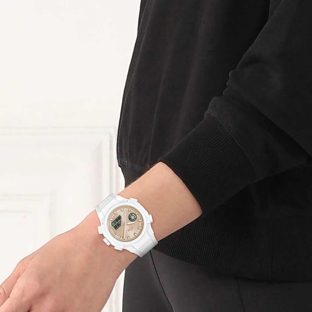 Montre Lacoste Lc33 Cr&egrave;me - Montres Femme | Histoire d&rsquo;Or