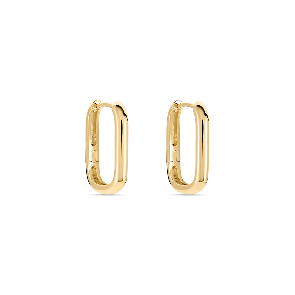 Créoles Githa Plaqué Or Jaune - Boucles d'oreilles créoles Femme | Histoire d’Or