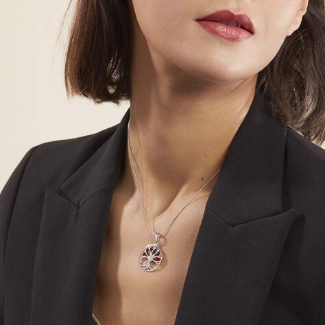 Collier Argent Blanc Odaya Ambre - Colliers fantaisie Femme | Histoire d’Or
