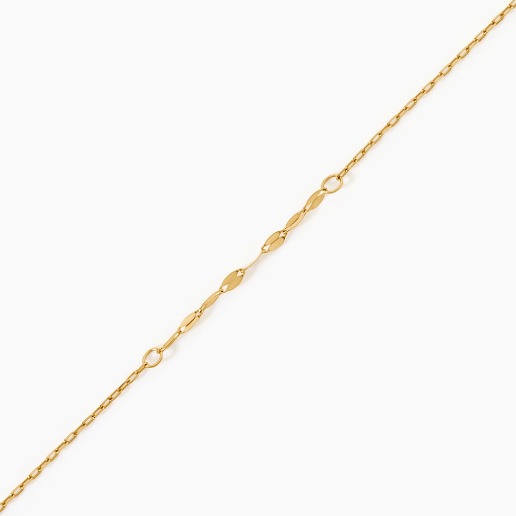Bracelet Fileana Argent Dor&eacute; A L'Or 750/1000 - Bijoux sans pierre Femme | Histoire d&rsquo;Or