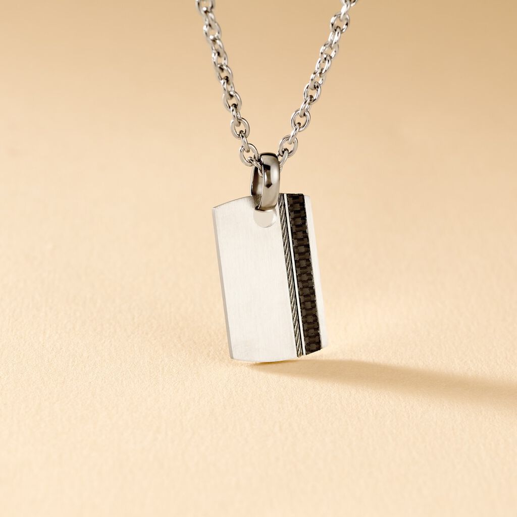 Collier Lovaina Acier Blanc - Colliers Homme | Histoire d’Or