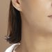 Boucles D'oreilles Puces Terry Or Jaune Calcedoine Et Oxyde - Clous d'oreilles Femme | Histoire d’Or