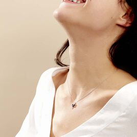Collier Maura Or Blanc Saphir Diamant - Colliers Femme | Histoire d’Or