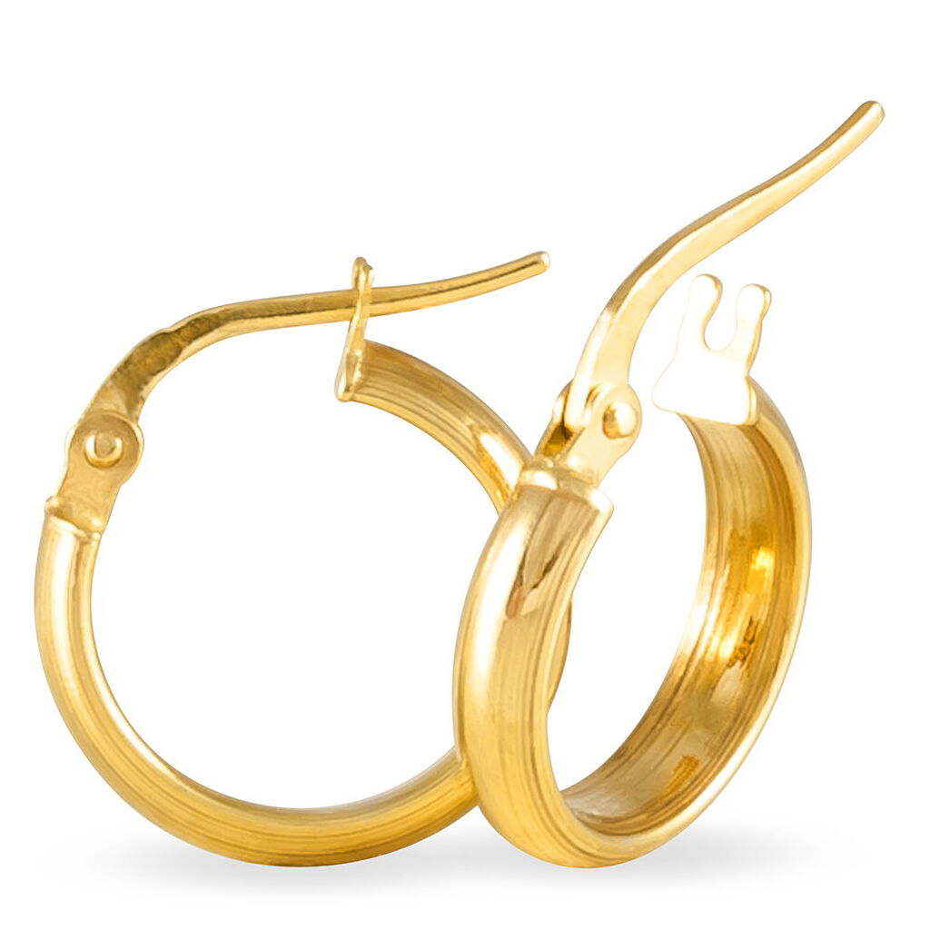 Créoles Shalana Or Jaune - Boucles d'oreilles créoles Femme | Histoire d’Or
