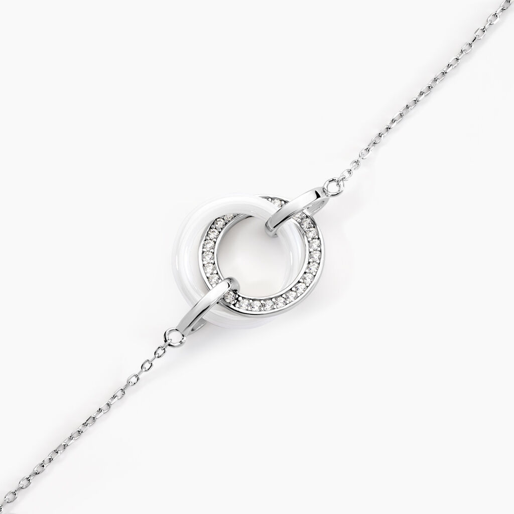 Bracelet Peer Argent Blanc Oxyde De Zirconium - Bracelets Femme | Histoire d’Or