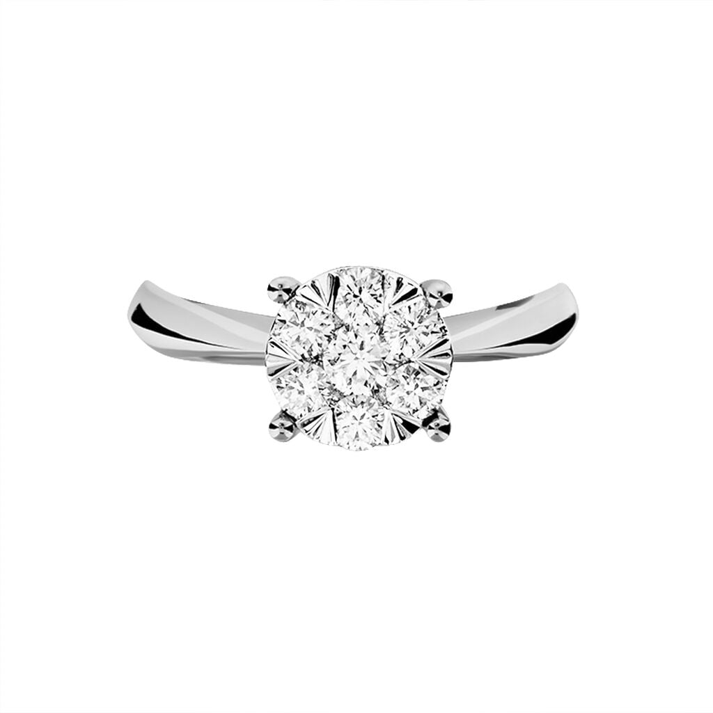 Bague Solitaire Dream Or Blanc Diamant - Bagues solitaires Femme | Histoire d&rsquo;Or