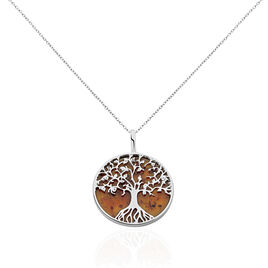Collier Argent Blanc Aleana Ambre - Colliers Femme | Histoire d’Or