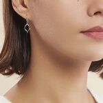 Boucles D'oreilles Pendantes Louison Argent Blanc - Boucles d'oreilles fantaisie Femme | Histoire d&rsquo;Or