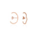 Boucles D'oreilles Lowri Argent Rose Oxyde De Zirconium - Boucles d'oreilles cr&eacute;oles Femme | Histoire d&rsquo;Or