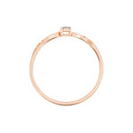 Bague Farila Or Rose Diamant - Bagues avec pierre Femme | Histoire d&rsquo;Or