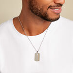 Collier Jourdan Nunko Acier Argent&eacute; - Colliers Homme | Histoire d&rsquo;Or