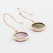Boucles D'oreilles Pendantes Joana Or Rose Nacre - Boucles d'oreilles pendantes Femme | Histoire d’Or
