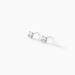 Boucles D'oreilles Puces Eddie Or Blanc Oxyde De Zirconium - Clous d'oreilles Femme | Histoire d’Or