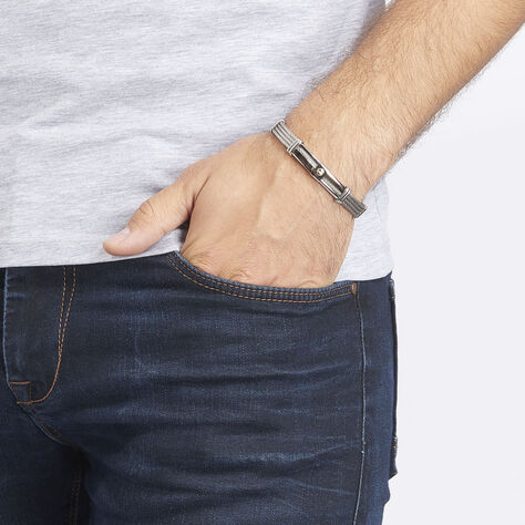 Bracelet Davilia Or Acier Bicolore - Bracelets Homme | Histoire d’Or
