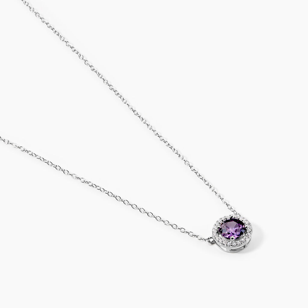 Collier Rio Argent Blanc Oxyde De Zirconium - Id&eacute;es cadeaux Femme | Histoire d&rsquo;Or