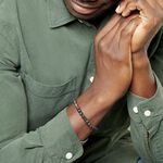 Bracelet Acier Hugueso Agates Noires - Bracelets Unisex | Histoire d&rsquo;Or